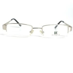 Dicaprio Italy DC22 Silver Rectangular Half Rim‎ Eyeglasses Frames 50-19-140